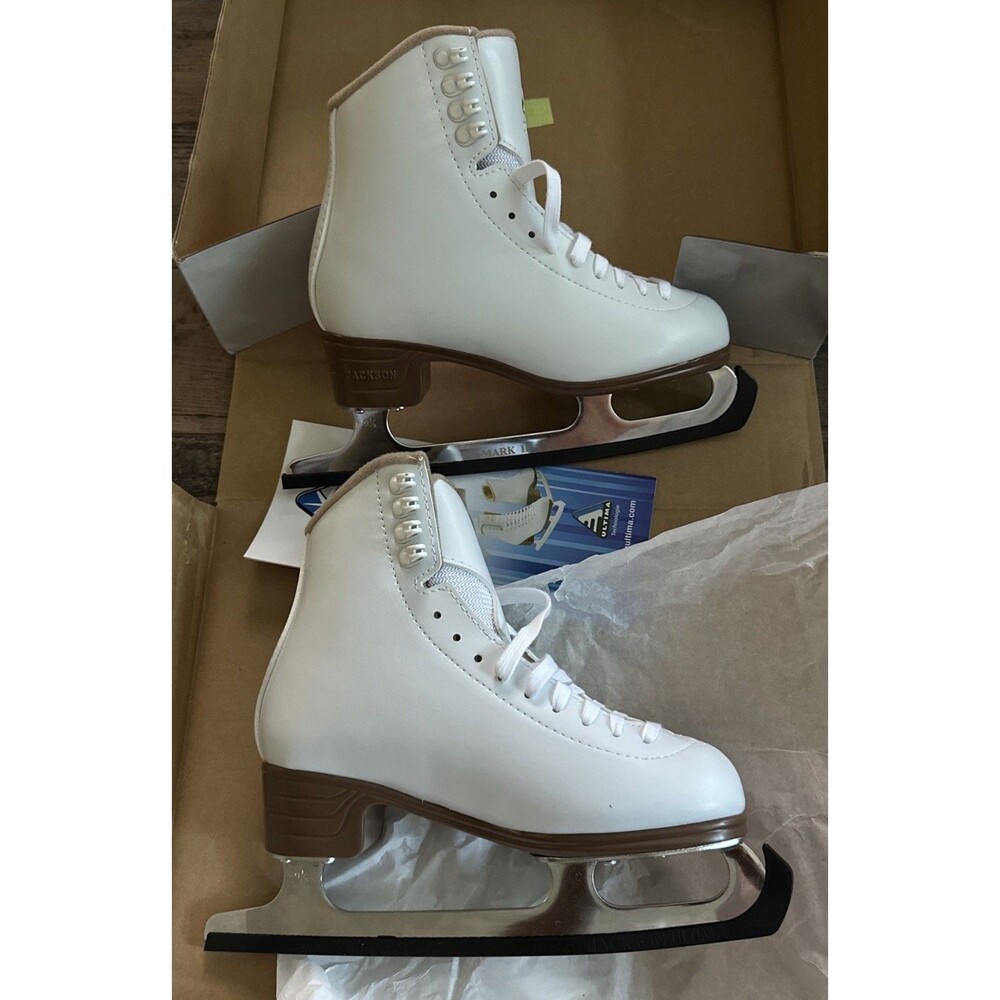 Jackson Ultima Mystique Women’s Figure Skates 5C White Lace-Up JS1490